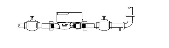 IC卡智能水表安裝示意圖
